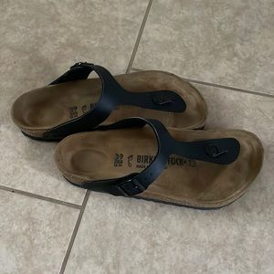 Black Birkenstock Sandals (Gizeh)